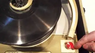 Voice of Music 4 speed automatic record player playing a 78 RPM record.
