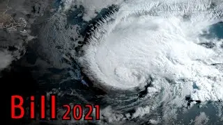 2021 Tropical Storm Bill Satellite Imagery [ Atlantic Hurricane Season ]