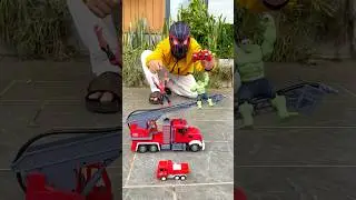small Fire truck Vs Big Fire truck unboxing & Testing