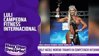 Luli ganó 4 medallas en competencia fitness internacional