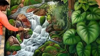mural hutan #mural #acrylicpainting