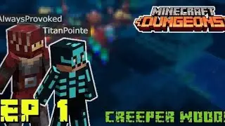 Entering the Creepy Woods?! | Minecraft Dungeons Ep 1 w/ TitanPointe