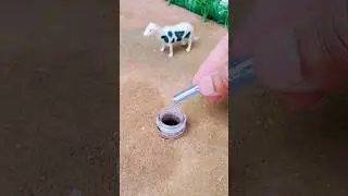 Diy Mini Hand Pump Water Motor With Cow Drink 😱 #shorts #shortsvideo