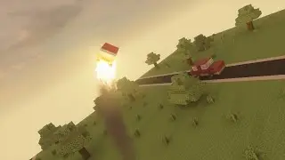 Playing with Rocket Booster in Minecraft Map #1 - Teardown | Epic Mess