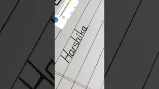 Harshika name writing neatly #video #trending #shorts #viral