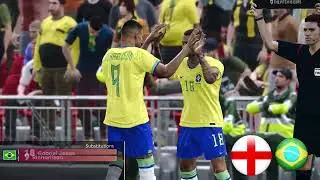 England vs Brazil Highlights - Friendly Match - PES 21