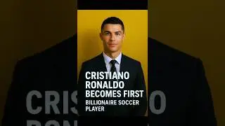 Cristiano Ronaldo Becomes First Billionaire Soccer Player.