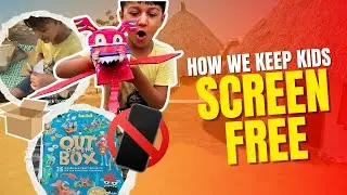 How we keep kids screen free - getting crafty on the farm | out of the box ideas