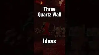 EASY Wall Ideas - Minecraft Quartz  #minecraft  #minecraftbuilding #shorts