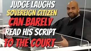 Sovereign Citizen STRUGGLES BADLY To Read His SCRIPT To The Judge