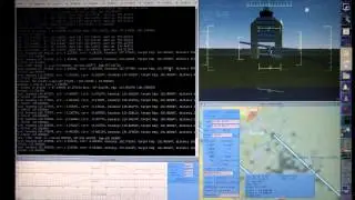 My UAV control software flying FlightGear