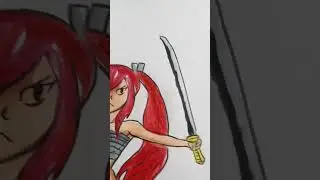 Erza scarlet anime character (fairy tail). #anime character#anime