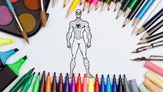 How to draw a Spider-Man | Spider-Man Coloring Pages | Drawing and Coloring |