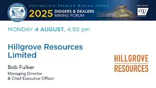 2025 | Hillgrove Resources — управляющий директор и главный исполнительный директор