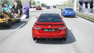 FULL POV ALFA ROMEO GIULIA QUADRIFOGLIO | STEERING WHEEL + PEDAL CAM | ASSETO CORSA