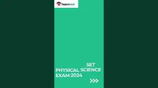 TELANGANA SET PHYSICAL SCIENCE Syllabus and Exam Pattern 2024, Questions and Answers, Practice Set