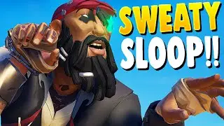 SOLO SLOOPER MEETS a SWEATY DUO in the Sea of Thieves!!