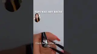 TAPE NAIL ART DESIGN HACKS 2021 #shorts
