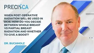 How do you decide between postoperative whole breast vs. partial breast radiation for DCIS?