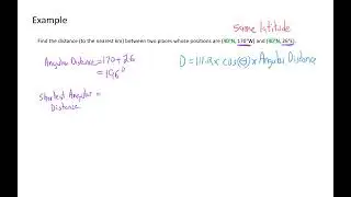 Calculating Distance - Same Latitude
