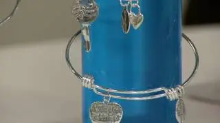 Extraordinary Life Set of 3 Sterling Silver Charm Bangles with Gift Boxes on QVC