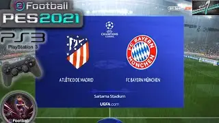 Atletico Madrid Vs Bayern Munich UCL Group Stage eFootball PES 2021|| PS3 Gameplay Full HD 60 Fps