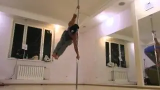 Crazy pole dance on Static pole by Марк Буханцов