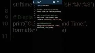 How to display current date and time in python 