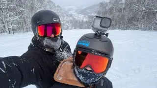 Holimont T Bar Trail Diamond GoPro POV Feeling the Burn #snow #skiing #adventure #workout 