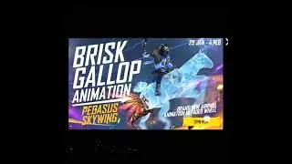 BRISK GALLOP ANIMATION FREE FIRE  | FREE FIRE BRAND NEW ARRIVAL ANIMATION IN FADED WHEEL | Po88