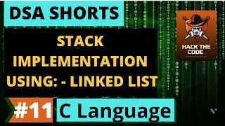 STACK Data Structures | IMPLEMENTATION OF STACK USING LINKED LIST | C language