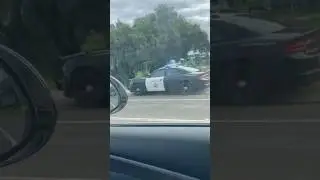 California highway patrol dodge charger leaving traffic stop. #highwaypatrol #chp #lawenforcement