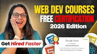Best Free Web Development Courses with Certification | 2026 Edition