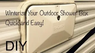 Winterize Your Outdoor RV Shower