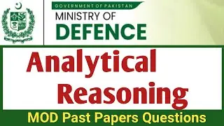 MOD Past Papers|MOD Sub Inspector Past Paper |MOD Analytical Reasoning|Analytical Reasoning Question