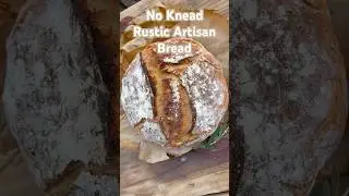 Easy NO knead Rustic bread in Dutch oven! #neriathome #bread #homemadefood #foodie