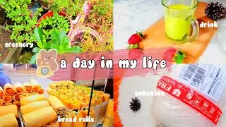 a day in my life 🌻, unboxing haul, skincare, avocado juice, bread rolls, etc.