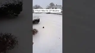 7 Foot Giant found frozen in snow