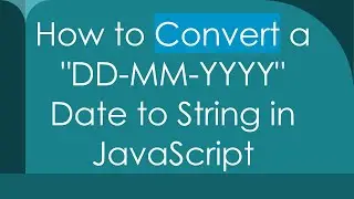 How to Convert a 