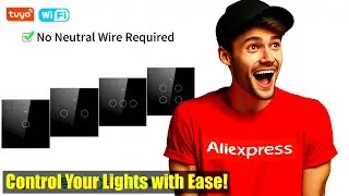 Ultimate Smart Home Control: Tuya Wifi Smart Touch Light Switch Review + Demo