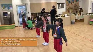 Motion Sensing Games with 3x3 TV Wall Education System