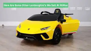 Lamborghini SIAN Licensed 12v Battery Electric Ride On Car For Kids With Parental Remote Control