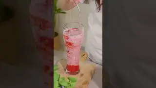 Вирусный рецепт клубничного саго | Сливочный десерт из сабуданы с миндальным молоком