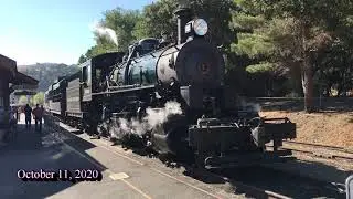 Riding behind Skookum at the Niles Canyon Railway