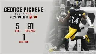 George Pickens Week 10 Replay: Every Target and Catch @ Washington Commanders