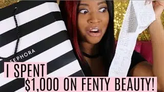 I SPENT $1,000 ON FENTY BEAUTY ! | FENTY BEAUTY HAUL + CONTEST