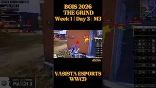RNTX #1 DOMINATION!! Vasista Esports 9 FINISHES WWCD IN BGIS 2026 THE GRIND | Week 1 | Day3 M1#bgmi