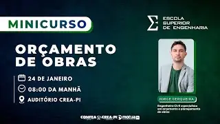 MINICURSO ORÇAMENTO DE OBRAS