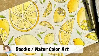 Doodle + Water Color [Lemon Fresh] How I spent my weekend at home during MCO *quarantine with me*