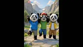 Pandas dancing🐼 Dubi Dam Dam🎶 #cartoon #panda #danse #ai #animation #cute #cutepanda #dubidubidam